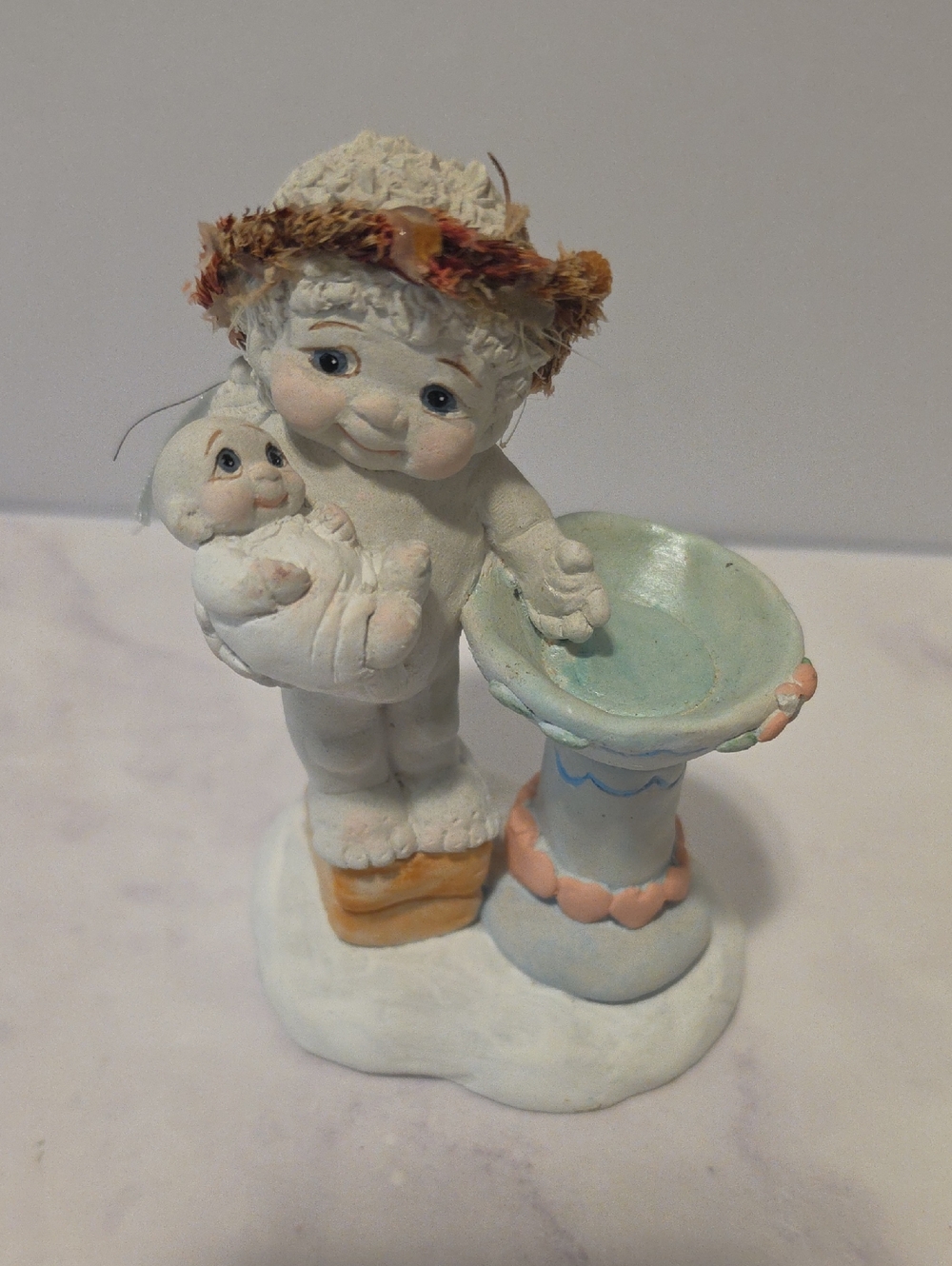 1995 Dreamsicles "The Christening" cherub figurine by Kristin.